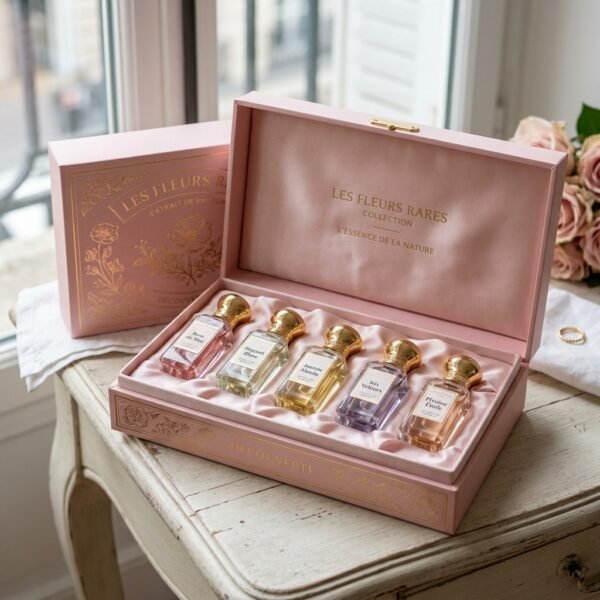 Zauq Floral Haute Discovery Collection 5x10ml French Rose Gold Luxury Box